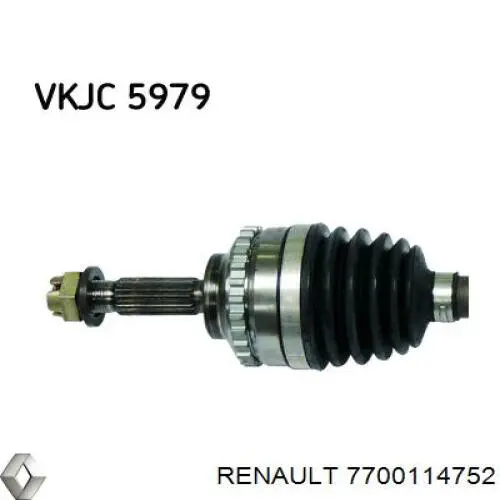 7711134326 Renault (RVI) árbol de transmisión delantero izquierdo