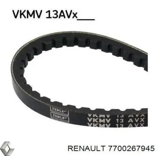 7700267945 Renault (RVI) correa trapezoidal