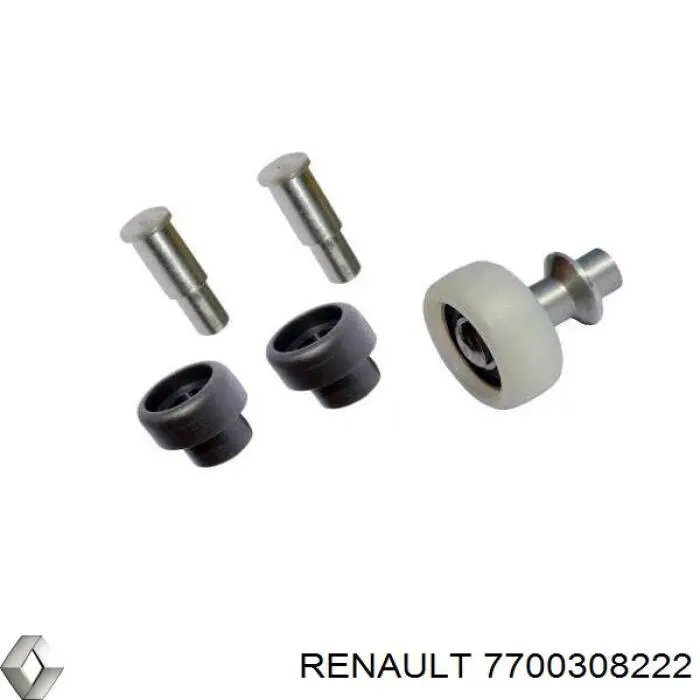  Guía rodillo, puerta corrediza, derecho central para Renault Kangoo KC0