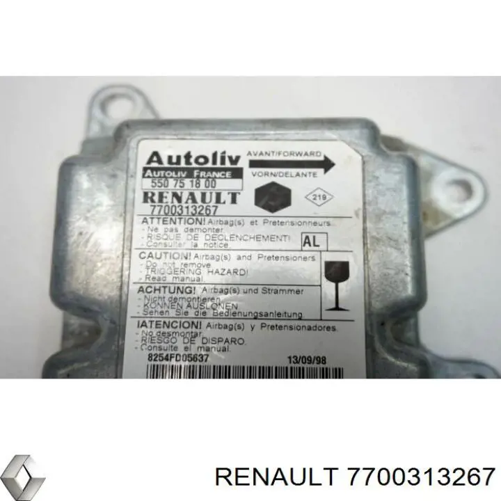  Procesador Del Modulo De Control De AIRBAG para Renault Kangoo KC0