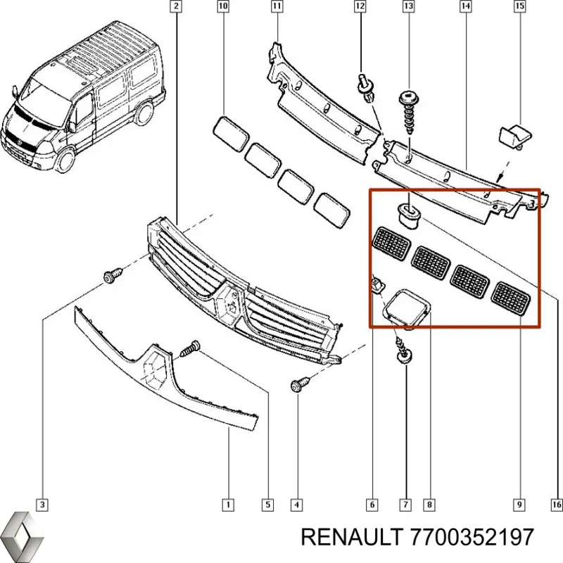 7700352197 Renault (RVI) 