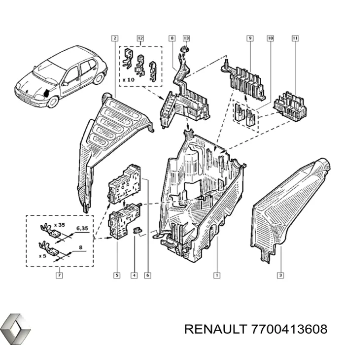 7700413608 Renault (RVI) 