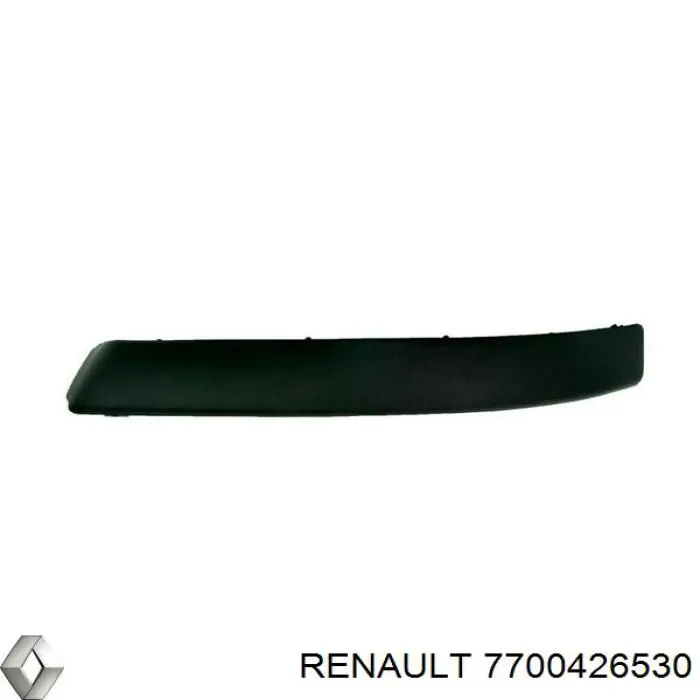  Listón embellecedor/protector, parachoques delantero derecho para Renault Megane 1 