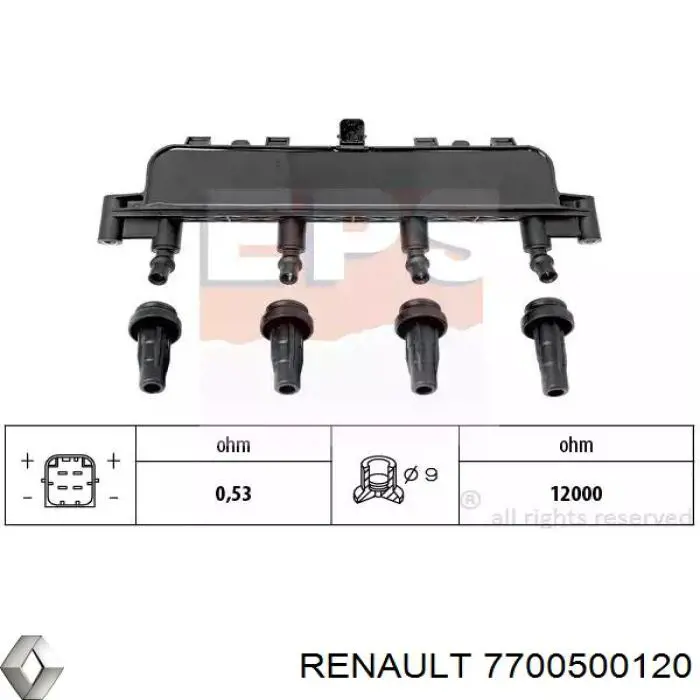 7700500120 Renault (RVI) bujía de encendido