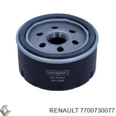 7700730077 Renault (RVI) filtro de aceite