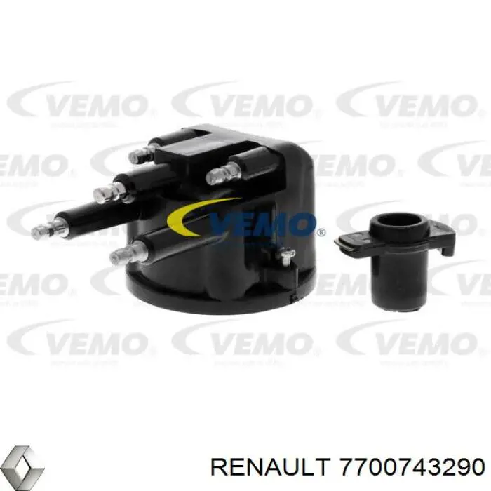 7700743290 Renault (RVI) tapa de distribuidor de encendido