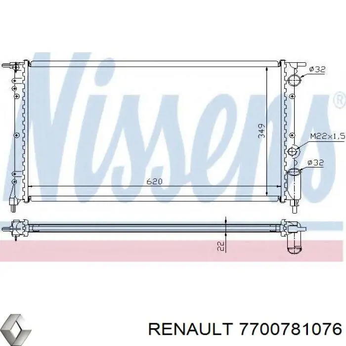 7700781076 Renault (RVI) 