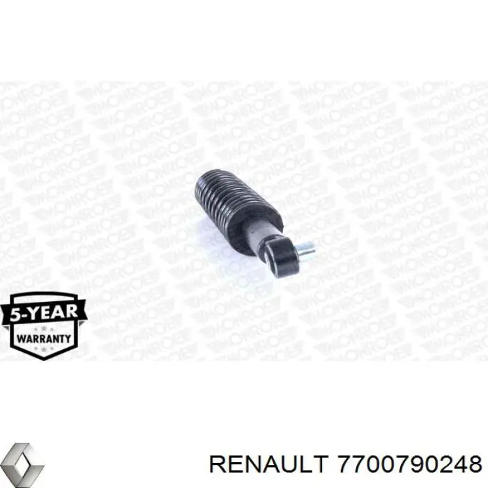 7700790248 Renault (RVI) amortiguador trasero