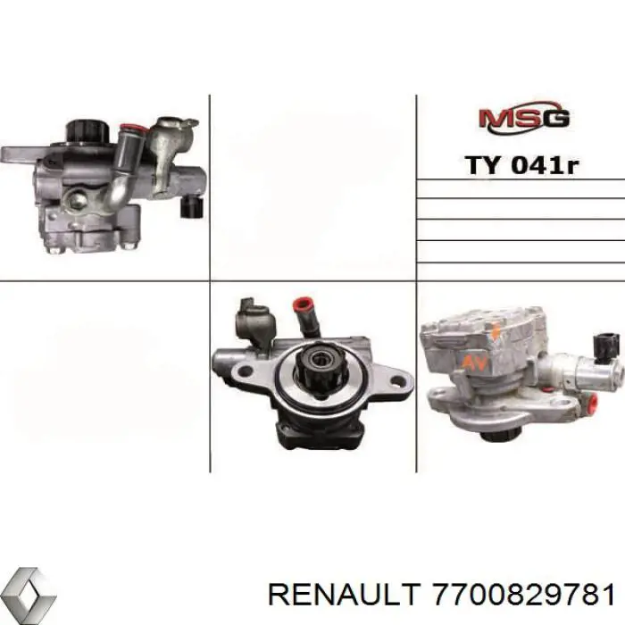 7700829781 Renault (RVI) bomba hidráulica de dirección