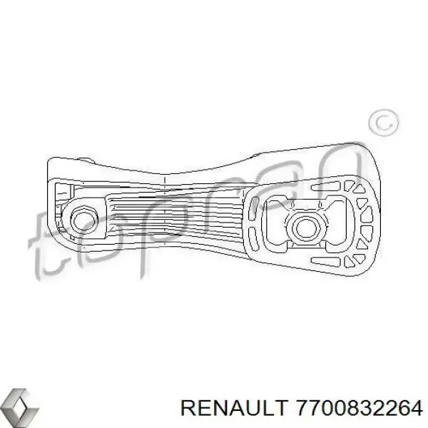 7700832264 Renault (RVI) soporte de motor trasero