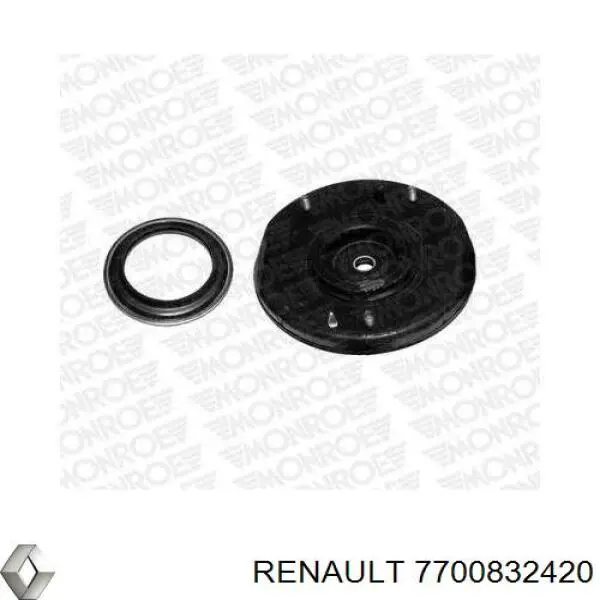 7700832420 Renault (RVI) soporte amortiguador delantero derecho