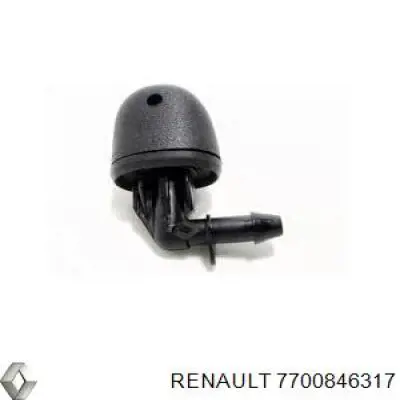 7700846317 Renault (RVI) tobera de agua regadora, lavado de parabrisas cristal trasero