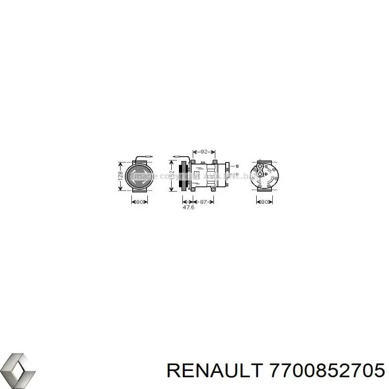  Compresor de aire acondicionado para Renault Safrane 1 