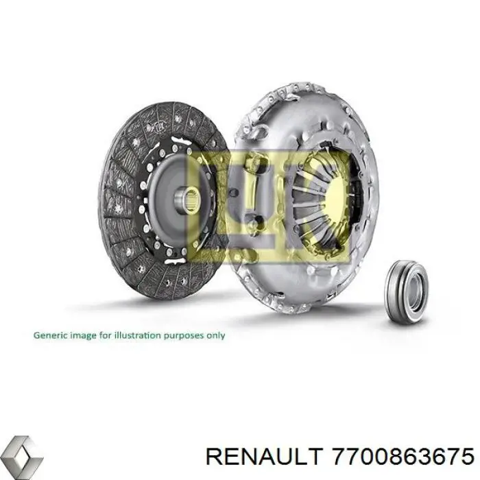 7700863675 Renault (RVI) disco de embrague