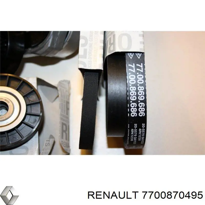 7700870495 Renault (RVI) tensor de correa, correa poli v