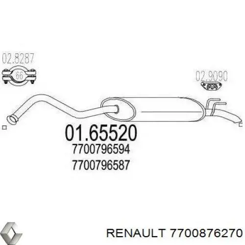 7700876270 Renault (RVI) 