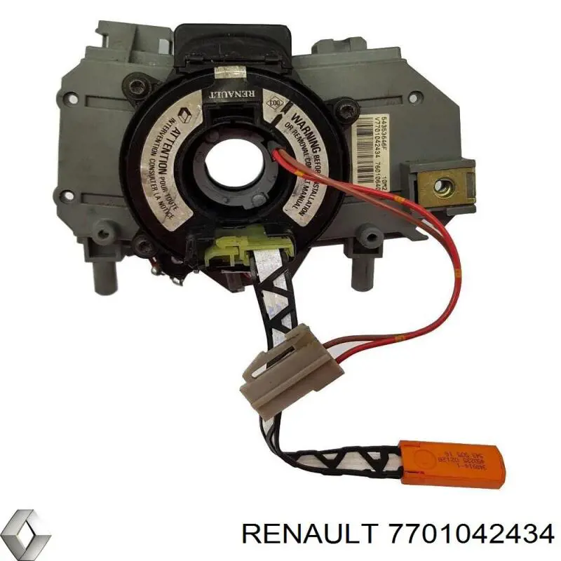 7701042434 Renault (RVI) conmutador en la columna de dirección, parte central