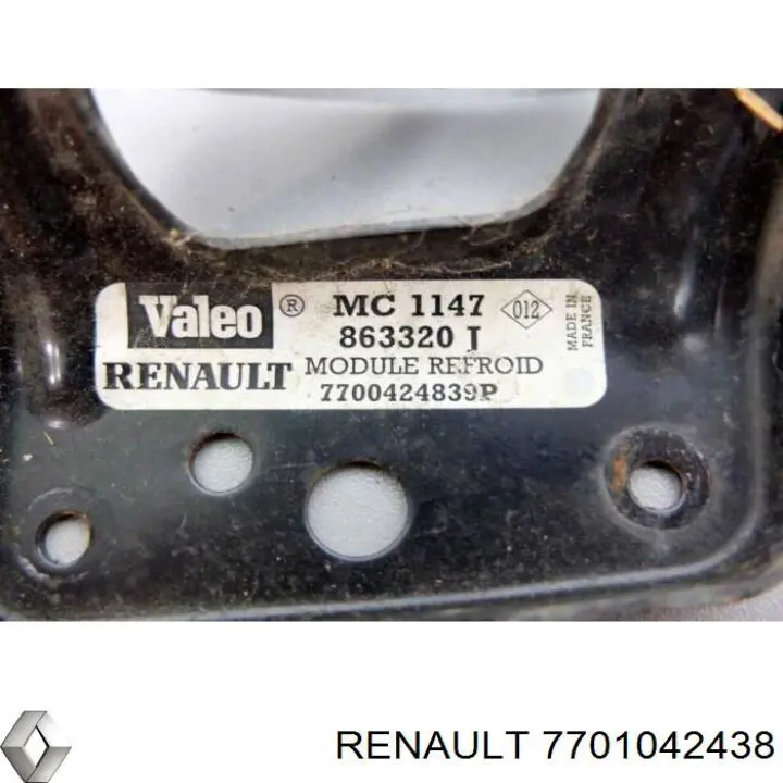 7701042438 Renault (RVI) rodete ventilador, refrigeración de motor