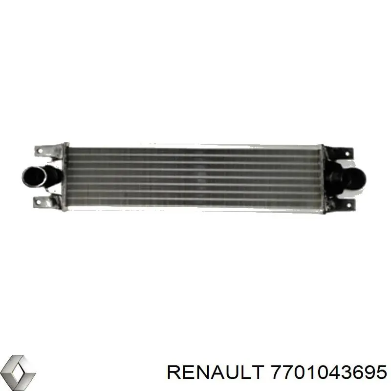 7701043695 Renault (RVI) radiador de aire de admisión