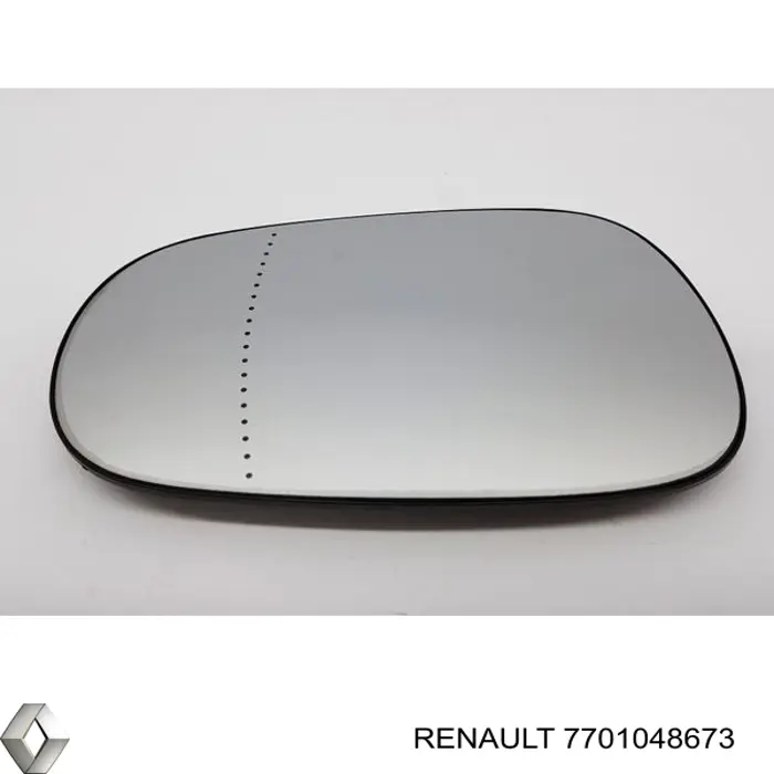 7701048673 Renault (RVI) cristal de espejo retrovisor exterior izquierdo