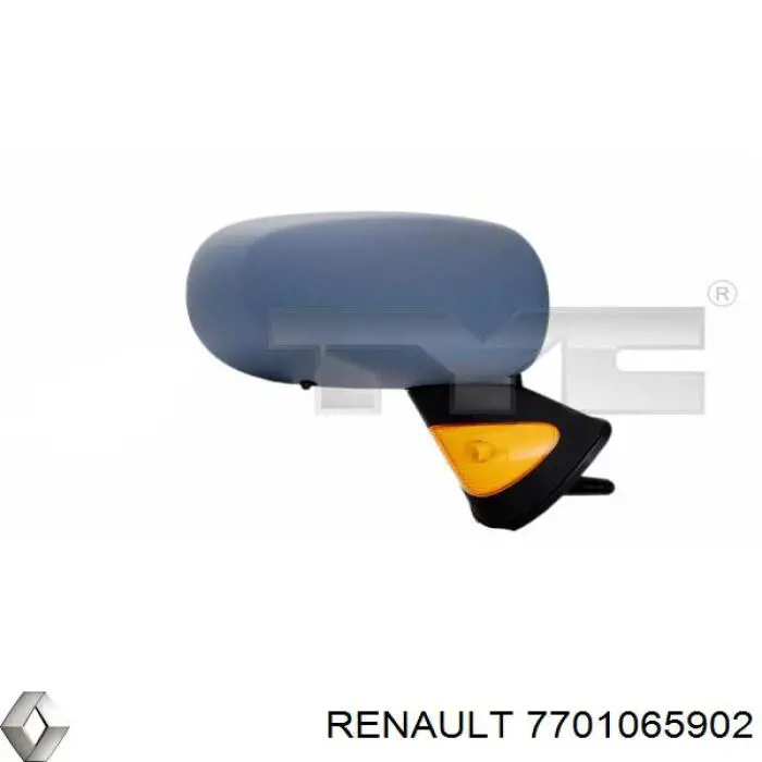 7701065902 Renault (RVI) espejo retrovisor derecho