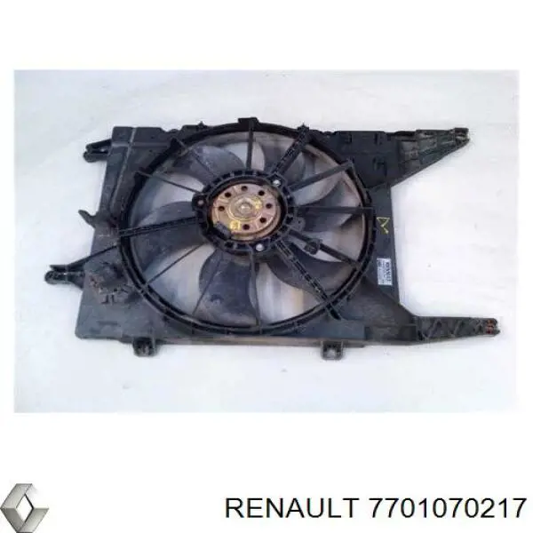 7701070217 Renault (RVI) ventilador (rodete +motor refrigeración del motor con electromotor completo)