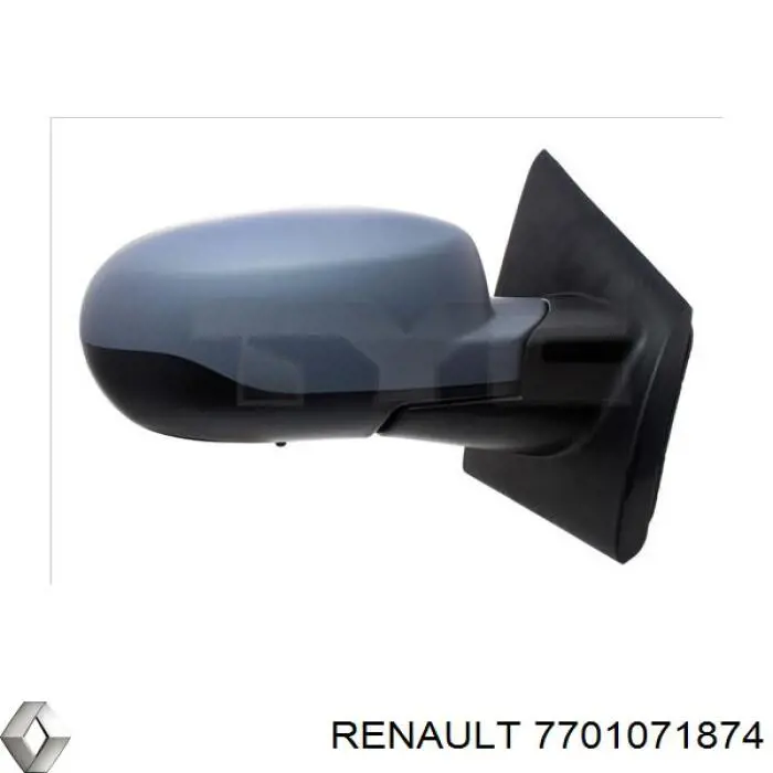 7701071874 Renault (RVI) superposicion(cubierta De Espejo Retrovisor Derecho)