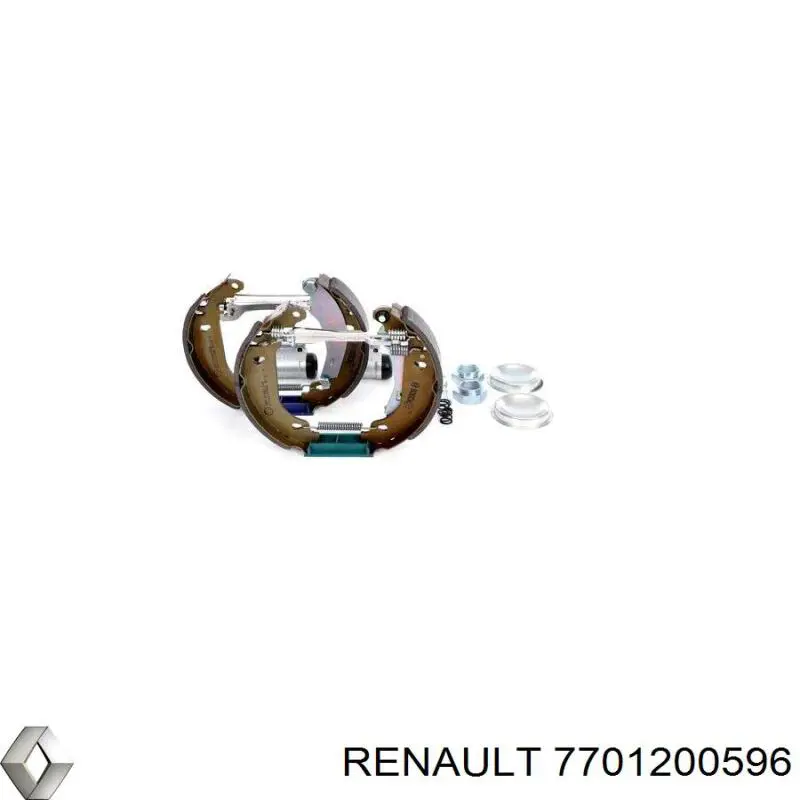 7701200596 Renault (RVI) pastillas de freno traseras