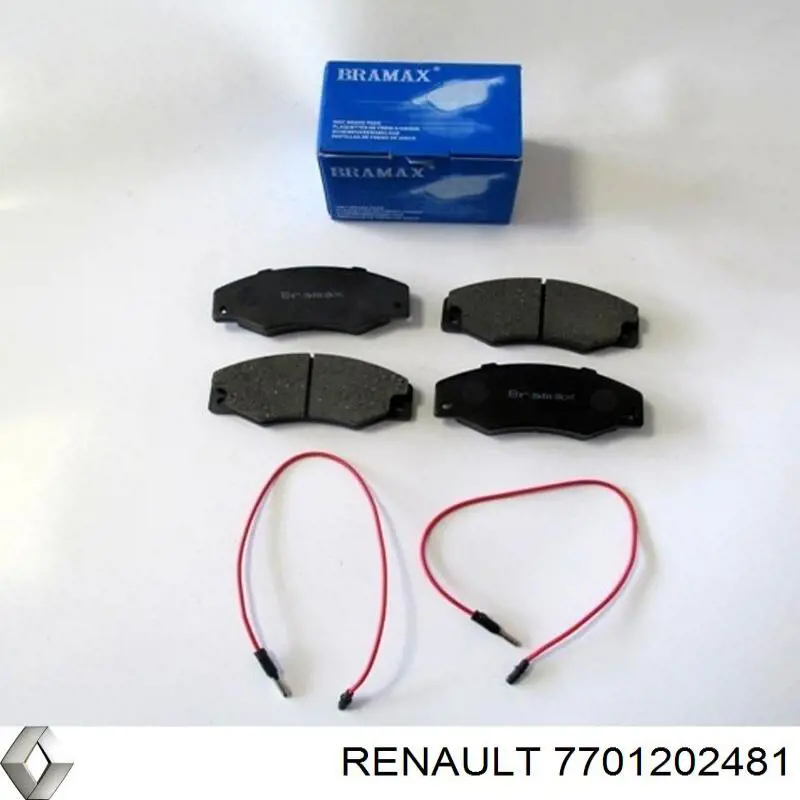 7701202481 Renault (RVI) pastillas de freno delanteras