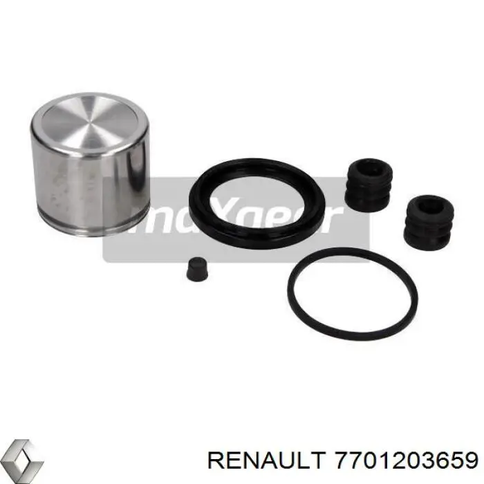 7701203659 Renault (RVI) pinza de freno trasero derecho