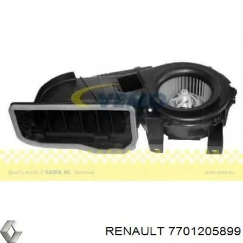 7701205899 Renault (RVI) conjunto carcasa de ventilador de la estufa (calentador interno)