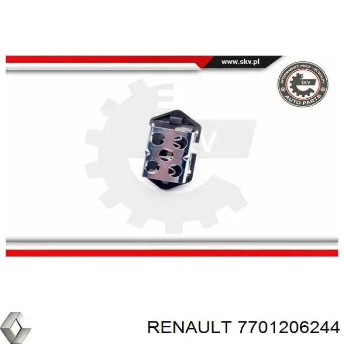  Resistencia de motor, ventilador aire acondicionado para Renault DUSTER 1 