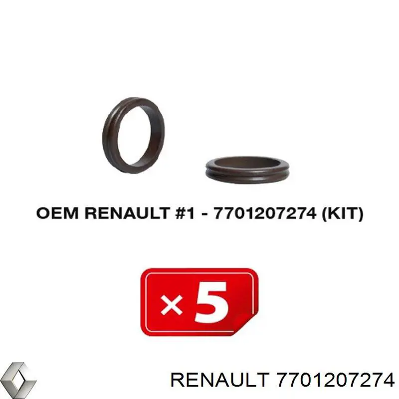  Anillo de sellado de tubería de aire acondicionado para Renault Vel Satis BJ0