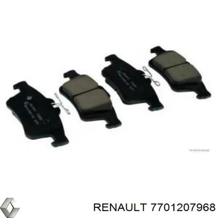 7701207968 Renault (RVI) pastillas de freno traseras