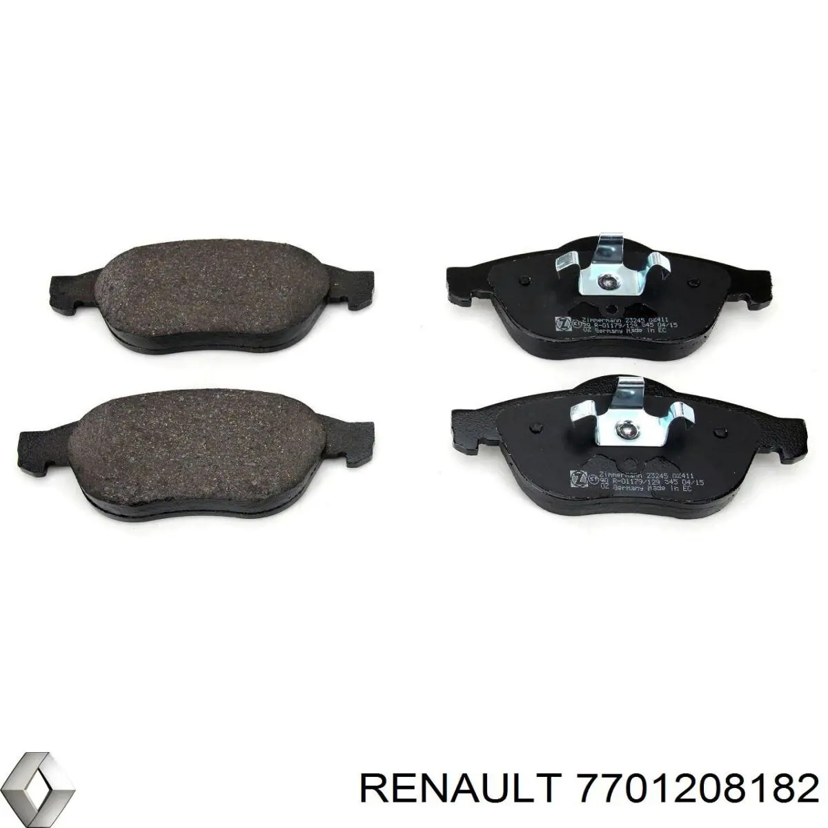 7701208182 Renault (RVI) pastillas de freno delanteras