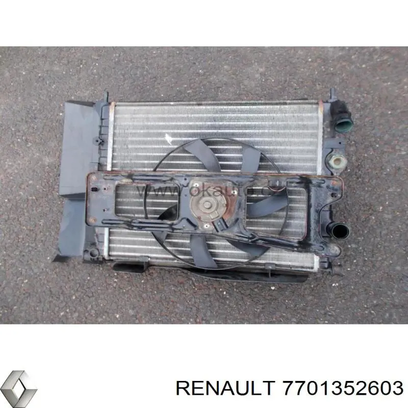 7701352603 Renault (RVI) radiador refrigeración del motor