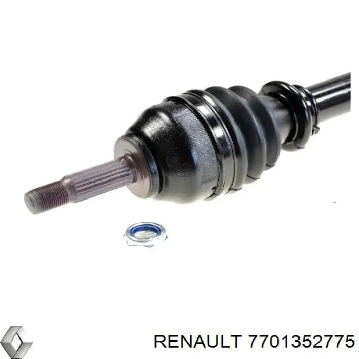 7701352775 Renault (RVI) árbol de transmisión delantero derecho