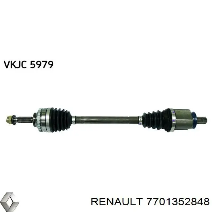 7701352848 Renault (RVI) árbol de transmisión delantero izquierdo