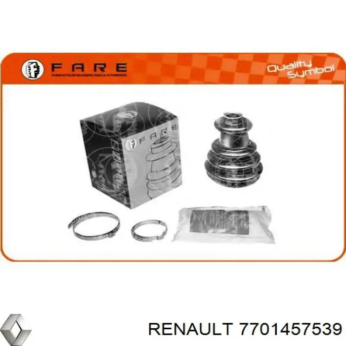 7701457539 Renault (RVI) fuelle, árbol de transmisión delantero exterior