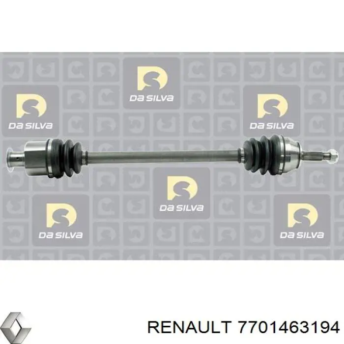 7701463194 Renault (RVI) árbol de transmisión delantero derecho