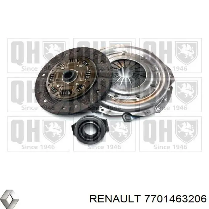 7701463206 Renault (RVI) kit de embrague (3 partes)