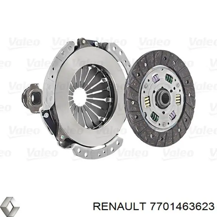 7701463623 Renault (RVI) kit de embrague (3 partes)