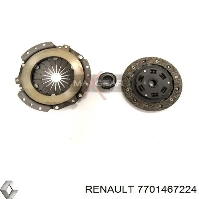 7701467224 Renault (RVI) kit de embrague (3 partes)