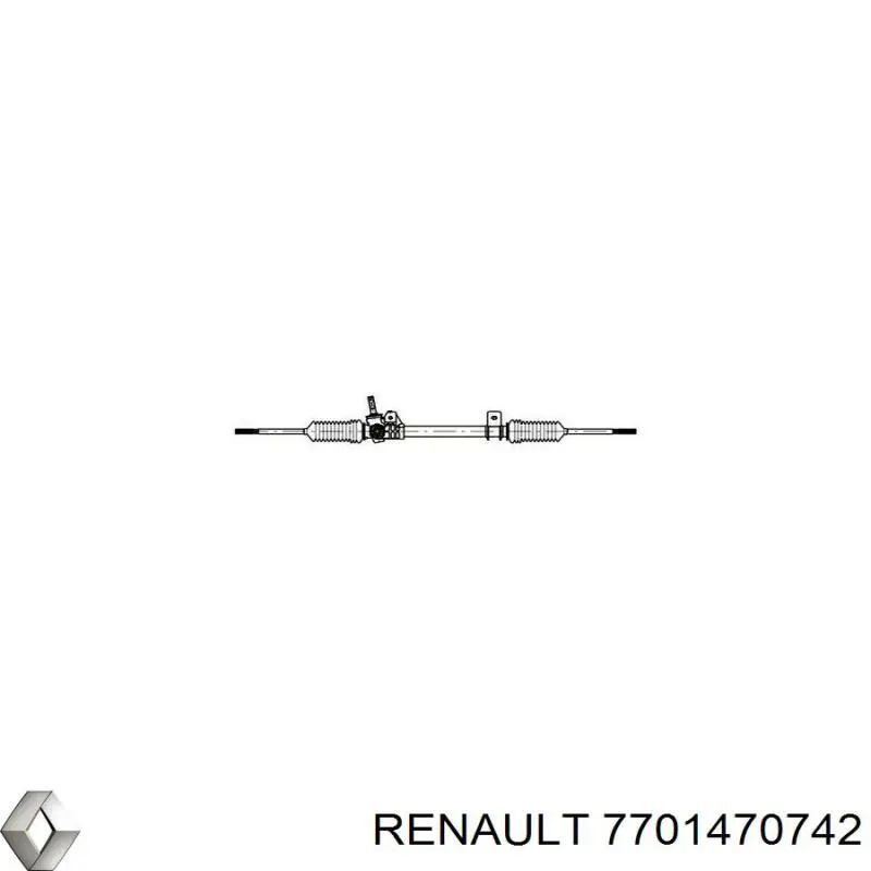 7701470742 Renault (RVI) cremallera de dirección