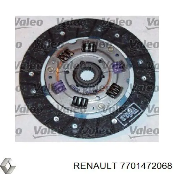 7701472068 Renault (RVI) kit de embrague (3 partes)