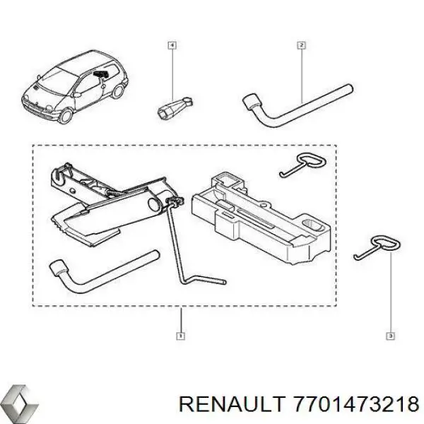  Juego completo de juntas, motor, inferior para Renault Twingo 1 