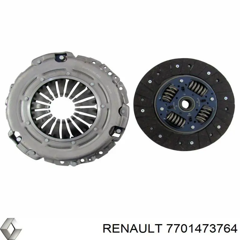 7701473764 Renault (RVI) kit de embrague (3 partes)