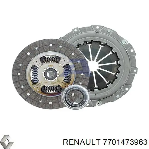 7701473963 Renault (RVI) kit de embrague (3 partes)