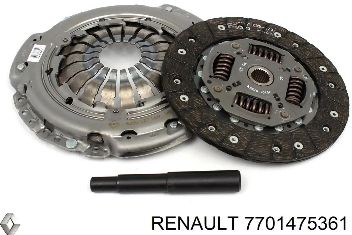 7701475361 Renault (RVI) kit de embrague (3 partes)