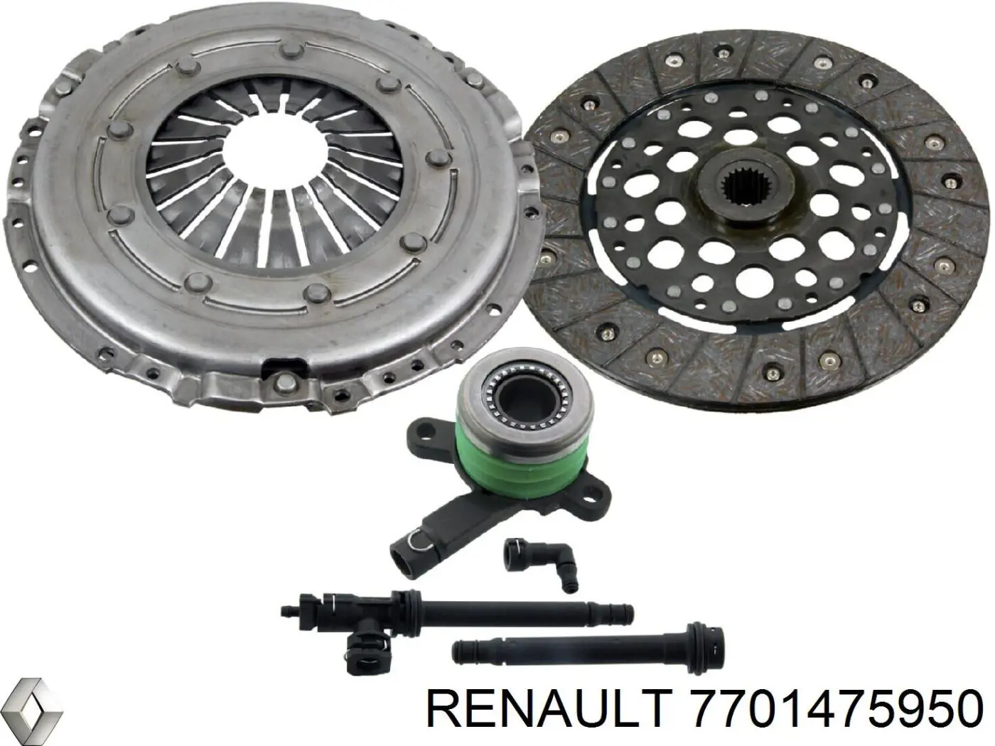 7701475950 Renault (RVI) kit de embrague (3 partes)